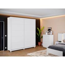 Guarda Roupa Casal 2 Portas 4 Gavetas 100% MDF Vilage