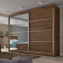 Guarda Roupa Casal 2 Portas 4 Gavetas com Espelho Verona Plus Flex Color em MDF Made Marcs Guarda Roupa Casal 2 Portas 4 Gavetas com Espelho Verona Plus Flex Color em MDF Made Marcs