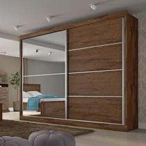 Guarda Roupa Casal 2 Portas 4 Gavetas com Espelho Verona Plus Flex Color em MDF Made Marcs Guarda Roupa Casal 2 Portas 4 Gavetas com Espelho Verona Plus Flex Color em MDF Made Marcs