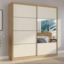Guarda-roupa Casal 2 Portas 6 Gavetas 100% MDF com Espelho 222cm X 230cm Malaga Guarda-roupa Casal 2 Portas 6 Gavetas 100% MDF com Espelho 222cm X 230cm Malaga