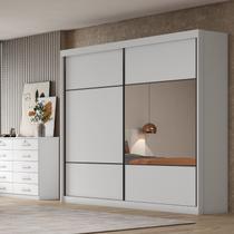 Guarda Roupa Casal 2 Portas 6 Gavetas 100% MDF com Espelho Blumenau Guarda Roupa Casal 2 Portas 6 Gavetas 100% MDF com Espelho Blumenau