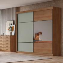 Guarda Roupa Casal 2 Portas 6 Gavetas 100% MDF com Espelho Blumenau
