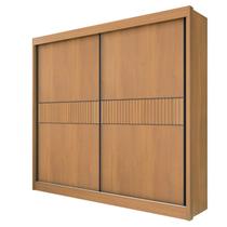 Guarda Roupa Casal 2 Portas 6 Gavetas - Cancun Ripado-Cinamomo - Móveis D'Doro