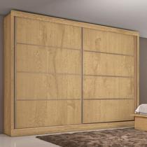 Guarda Roupa Casal 2 Portas 6 Gavetas - Sevilha-Amêndoa - Made Marcs