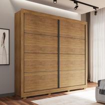 Guarda Roupa Casal 2 Portas Correr 4 Gavetas Copacabana Cedro - Rud Rack