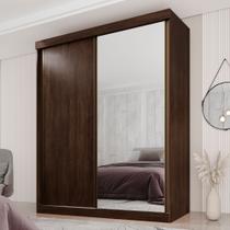 Guarda Roupa Casal 2 Portas de Correr 3 Gavetas Búzios 100% MDF Marrom/New Canion Guarda Roupa Casal 2 Portas de Correr 3 Gavetas Búzios 100% MDF Marrom/New Canion