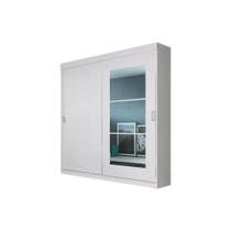 Guarda Roupa Casal 2 Portas de Correr e 2 Gavetas c/ Espelho PH1693 Branco - Herval