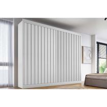 Guarda Roupa Casal 2 Portas de Correr e 4 Gavetas Atlanta Branco - Europa Guarda Roupa Casal 2 Portas de Correr e 4 Gavetas Atlanta Branco - Europa
