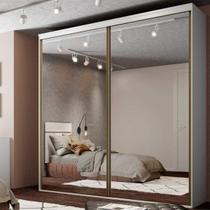 Guarda-Roupa Casal 2 Portas Espelhadas 207cm Luminum