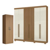 Guarda Roupa Casal 2030230 Atacama Areia e Armário Multiuso New 2000192 Atacama - Aramóveis