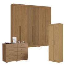 Guarda Roupa Casal 2030230 Com Multiuso 2000191 E Cômoda 2014148 Atacama - Aramóveis