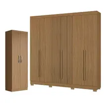 Guarda Roupa Casal 2030230 E Armário Multiuso New 2000192 Atacama - Aramóveis