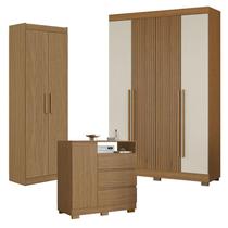Guarda Roupa Casal 2030240 Atacama Areia com Armário Multiuso 2000191 e Cômoda 2014143 Atacama - Aramóveis Guarda Roupa Casal 2030240 Atacama Areia com Armário Multiuso 2000191 e Cômoda 2014143 Atacama - Aramóveis