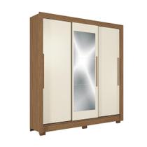 Guarda-roupa Casal 204cm 3 Pt 9 Gv C Esp Arnaut Estilo Mm Jatoba/areia