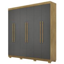 Guarda Roupa Casal 218cm 6 Portas Elegance Nature/Alasca - Vila Rica Guarda Roupa Casal 218cm 6 Portas Elegance Nature/Alasca - Vila Rica