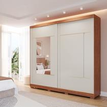 Guarda-roupa Casal 230cm 2 Portas de Correr com Pés e 2 Espelhos Mdf Talin Guarda-roupa Casal 230cm 2 Portas de Correr com Pés e 2 Espelhos Mdf Talin