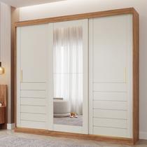 Guarda-roupa Casal 235cm 3 Portas de Correr com Espelho 100% Mdf Boston Espresso Móveis Guarda-roupa Casal 235cm 3 Portas de Correr com Espelho 100% Mdf Boston Espresso Móveis