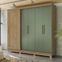 Guarda Roupa Casal 245cm 5 portas 4 gavetas com pés CB03N564 Kappesberg Guarda Roupa Casal 245cm 5 portas 4 gavetas com pés CB03N564 Kappesberg