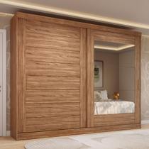 Guarda-Roupa Casal 264cm 2 Portas de Correr com Espelho 100% MDF Siena Espresso Móveis Marrom/Cinamomo Guarda-Roupa Casal 264cm 2 Portas de Correr com Espelho 100% MDF Siena Espresso Móveis Marrom/Cinamomo