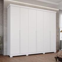 Guarda-Roupa Casal 267cm 6 Portas com Pés 100% MDF Linhares Espresso Móveis