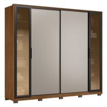 Guarda Roupa Casal 267cm Loreto Flex D02 Nogueira/Nude - Mpozenato