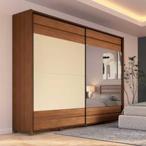 Guarda Roupa Casal 2,6m 2 Portas Espelho e Gavetas 100% MDF