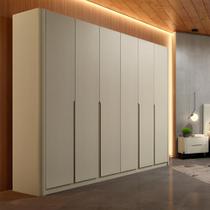 Guarda Roupa Casal 276cm com 6 Portas de Abrir 100% MDF