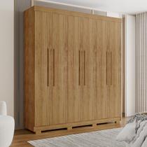 Guarda Roupa Casal 2m 6 Portas 4 Gavetas Porto Bello Cedro - Rud Rack Guarda Roupa Casal 2m 6 Portas 4 Gavetas Porto Bello Cedro - Rud Rack