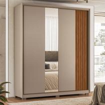 Guarda-roupa Casal 2p Bourbon com Pé e Espelho