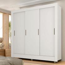 Guarda Roupa Casal 3 Portas 1 Gavetas Alice Branco