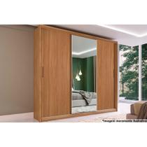 Guarda Roupa Casal 3 Portas 2 Gavetas c/ Espelhos Dalila Amêndola/Off White - Demóbile Guarda Roupa Casal 3 Portas 2 Gavetas c/ Espelhos Dalila Amêndola/Off White - Demóbile