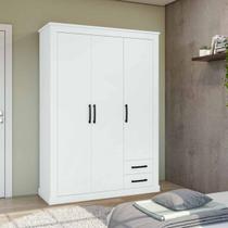 Guarda Roupa Casal 3 Portas 2 Gavetas Rustic Clean Lopas