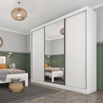 Guarda Roupa Casal 3 Portas 4 Gavetas Espelho Dacar Tcil