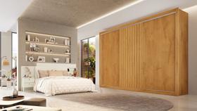 Guarda Roupa Casal 3 Portas 6 Gavetas - Vitoria-Peroba - Móveis Europa Guarda Roupa Casal 3 Portas 6 Gavetas - Vitoria-Peroba - Móveis Europa