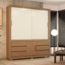 Guarda Roupa Casal 3 Portas Arbo Amêndola Off White Flex 36210 Demóbile