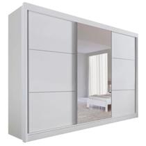 Guarda Roupa Casal 3 Portas Com Espelho 6 Gavetas 100% MDF Los Angeles D'Doro