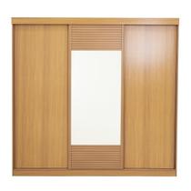 Guarda-roupa Casal 3 Portas de Correr 1 Porta com Espelho Samambaia Cabecasa Madeiramadeira Carvalho