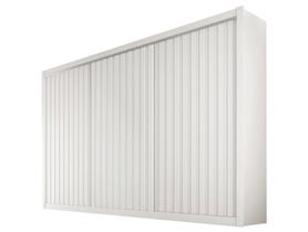 Guarda Roupa Casal 3 Portas De Correr 1 Ripada E 6 Gavetas Vitória Branco Acetinado Europa MÓVEIS EUROPA Guarda Roupa Casal 3 Portas De Correr 1 Ripada E 6 Gavetas Vitória Branco Acetinado Europa MÓVEIS EUROPA