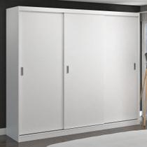 Guarda-Roupa Casal 3 Portas de Correr 100% Mdf 1905 Branco - Foscarini