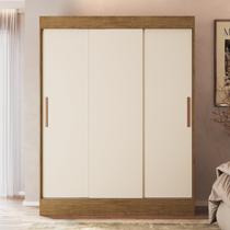 Guarda Roupa Casal 3 Portas de Correr 2 Gavetas Marselha