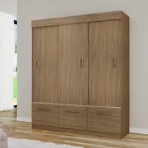 Guarda Roupa Casal 3 Portas de Correr 2 Portas Basculantes e 1 Gaveta Natal