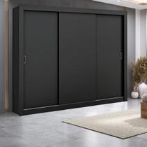 Guarda Roupa Casal 3 Portas de Correr 4 Gavetas City Maxel