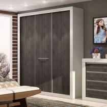 Guarda-Roupa Casal 3 Portas de Correr 4 Gavetas News