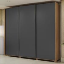 Guarda Roupa Casal 3 Portas de Correr 4 Gavetas Pés 260cm CB03T582 Kappesberg Guarda Roupa Casal 3 Portas de Correr 4 Gavetas Pés 260cm CB03T582 Kappesberg