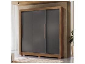 Guarda-Roupa Casal 3 Portas de Correr 9 Gavetas 204cm Maringá Santos Andirá