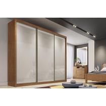 Guarda Roupa Casal 3 Portas de Correr e 8 Gavetas Natus/Duna Cumaru/Fendi - Novo Horizonte Guarda Roupa Casal 3 Portas de Correr e 8 Gavetas Natus/Duna Cumaru/Fendi - Novo Horizonte