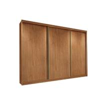 Guarda Roupa Casal 3 Portas de Correr e 8 Gavetas Sollo Plus Cumaru - Novo Horizonte