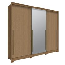 Guarda Roupa Casal 3 Portas de Correr Espelho New Guarapari