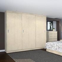 Guarda-Roupa Casal 3 Portas de Correr