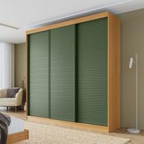 Guarda-roupa Casal 3 Portas de Correr Ripadas Samambaia CabeCasa MadeiraOriginals Guarda-roupa Casal 3 Portas de Correr Ripadas Samambaia CabeCasa MadeiraOriginals